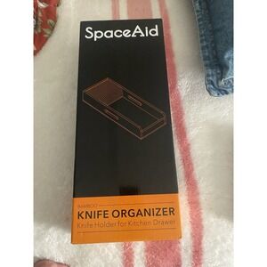 Spaceaid Bamboo Knife Organizer, Knife Holder for Kitchen Drawer (9)